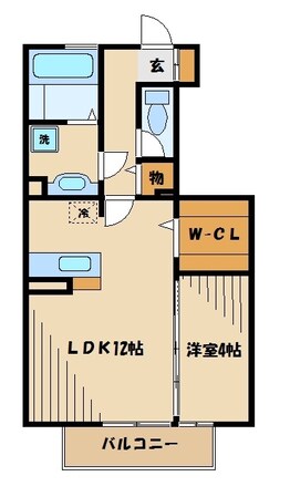 花水木F棟の物件間取画像